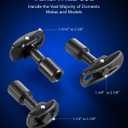 Orion Motor Tech Rear Axle Bearing Puller Tool Kit and Slide Hammer Set, Axle Seal and Bearing Remover Set with Slide Hammer Yoke and 3 Rear Axle Puller Adapters, 1-1/4" to 2-7/8" IDs