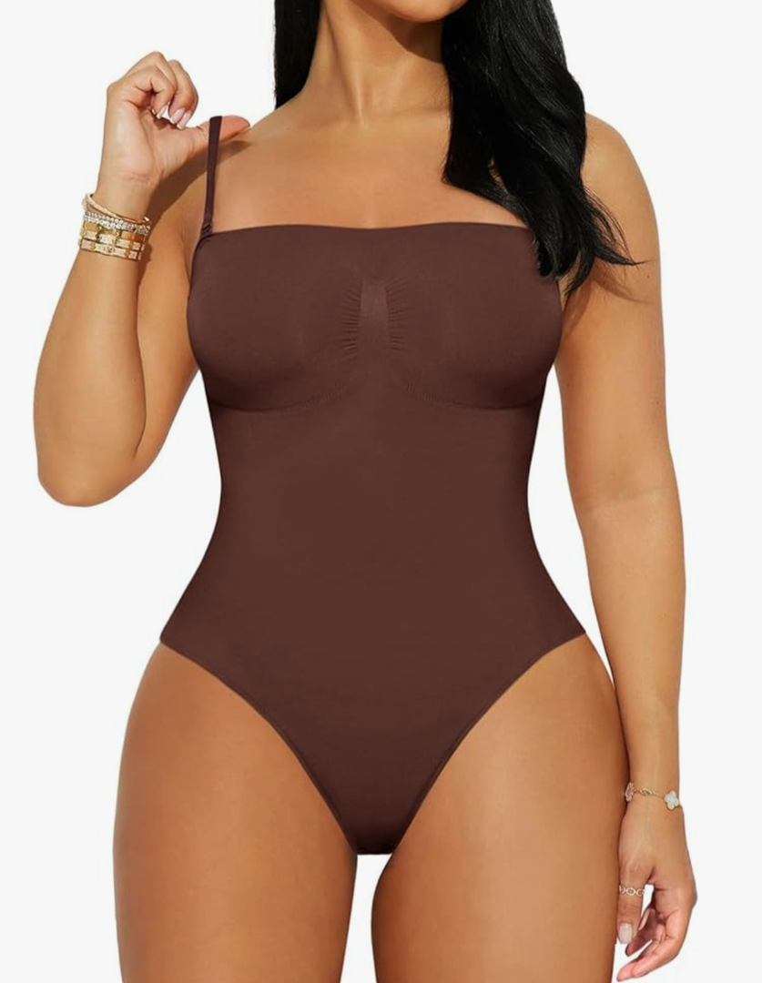 REORIA Shapewear Bodysuits for Women Tummy Control Seamless Body Shaper Sculpting Snatched Waist Butt Lifting Thigh Slimmer, Size XXL