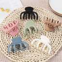 Hair Clips for Women 3.5 Inch Medium Hair Claw Clips for Girls Thin Thick Hair Matte Banana Jaw Clips Hair Accessories for Women (Light Colorful)