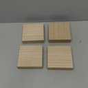 Bright Creations Unfinished MDF Wood Blocks for Crafts, 1 in Thick Wooden Square Blocks (4x4 inches) - Pack of 4 - Unfinished Wood