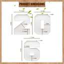 2026 Plastic Fillable Charcuterie Number Letter Shaped Serving Tray, Waterproof Food Dish Plate, 10 inch, New Year Graduation Party Treat (2026)