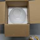 Spherical LED Clear Glass Hanging Light, Creative Single Pendant Light, Ceiling Light Base on E27 Gold Lamp Holder (25CM)