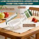 Original Side-Open Salad Pod Jar with Lid - Plastic Snack Box for Home, Outdoor, Travel & Party