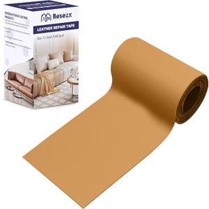 Besezx Leather Repair Patch Tape Kit, Self Adhesive Leather Repair for Furniture, Couch, Sofa, Car Seats,Office Chair,Vinyl Repair Kit.3.1inx60in (Khaki) Besezx Leather Repair Patch Tape Kit, Self Adhesive Leather Repair for Furniture, Couch, Sofa, Car Seats,Office Chair,Vinyl Repair Kit.3.1inx60in (Khaki)