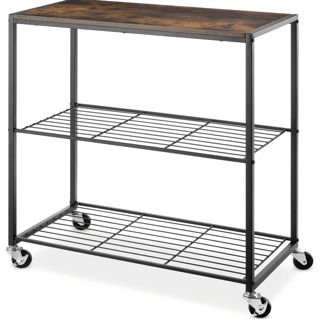 Whitmor Modern Industrial 3-Tier Shelf 13×26.5 in (33×67.3×69.9cm)