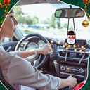 Christmas Crochet Doll Snowman Keychain Snowman Christmas Gift Positive Doll with Positive Card Box, Stocking Stuffer Delightful Birthday Gift for Women Family Friends