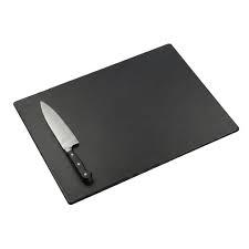 Thirteen Chefs Black Plastic Cutting Board  18 x 12 Inch Large, 1/2" Thick HDPP Poly for Restaurants and Commercial Kitchens, NSF Stamped