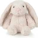 Best Pet Supplies Interactive Squeaky Dog Chew Toy, Ideal Dog Toys for Chewers, Small, Medium & Large Dogs, and Fetch Lovers - Bunny (Beige), Small