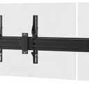 Monoprice 3x1 Menu Board Wall Mount for Screens Between 32in to 65in, Adjustable Tilt, Max Weight 66 Lbs Per Screen, VESA Patterns Up to 600x400, Steel Construction, Black - Commercial Series