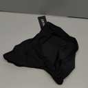 Zmart Mid Rise Bikini Bottoms - Women's Moderate-Full Coverage Bathing Suit V Cut Swimsuit Bottom (Black) XS