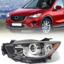 Huray Halogen Headlight Assembly for Mazda CX-5 CX5 2013 2014 2015 2016 LH Front Projector Headlamp OE Factory Replacement for MA2518146 Left Driver Side