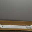 Tension Curtain Rod 51-126 Inch, Long Curtain Rod No Drilling for Window or Bathroom, Outdoor Curtain Rods for Patio Tension Rods, Easy to Install, Never Rust, Rod Diameter 1.26 Inches - White