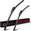 OTUAYAUTO Premium Windshield Wiper Blades - Replacement BMW 320i 2013-2018,328i 2010-2016,335i 2010-2015,M3 2015-2018,Audi A3/A3 Quattro 2006-2013 Pinch Tab Front Window Wipers - 24"+19" (Pack of 2)
