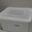 , Storage Bin Organizer, Snap Lid, Clear | Fits letter and legal size documents. Stackable design keeps files secure and visible.