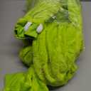 COSUSKET Snug Fit Unisex Adult Onesie Pajamas, Flannel Cosplay Animal One Piece Halloween Costume Sleepwear Homewear (Large, Light Green)