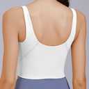 Nursing Tank Tops for Breastfeeding Nursing Sports Bras U Back Sleeveless Tank Top Workout Fitness Maternity Bra (White, M)