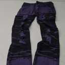 Men's Regular Fit Distressed Jeans Slim Fit Ripped Denim Pants Slim Straight Leg Stacked Jeggings 30