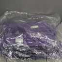 Windyun Large Grocery T-shirt Bags Bulk Reusable Non Woven Shopping Bag Foldable Gift Tote with Handle, 21x11x6 Inch (Purple)