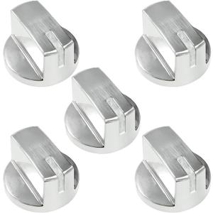 5 Pack AEZ73293801 Burner Control Stove Knobs Replacements Compatible with LG Range/Stove Gas Cooktop LCG3011ST LCG3611ST LCG3091ST LCG3691ST