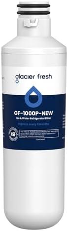 GLACIER FRESH Water Filter LT1000PC Replacement for LG Refrigerator, Compatible with LG LT1000P/PC/PCS, LT1000PC, LT-1000PC, MDJ64844601, ADQ747935 ADQ74793504 Water Filter (1 Pack)