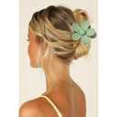 DEEKA Floral Hair Clip - 8 Pack Bridesmaid Proposal Gifts with Floral Card Hair Clips, Sage Green, for Bridesmaids Bachelorette Party Favors