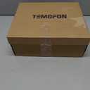 TEMOFON Snow Ankle Boots for Women: Genuine Suede Leather Platform Winter Fur Boots Waterproof Comfortable Warm Anti-Slip Memory Foam Outdoor Booties (Beige)
