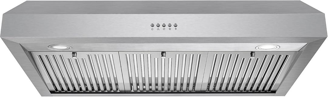 COSMO UC36 36 in. Haven Collection 380 CFM Ducted Under Cabinet Range Hood, LED Lights, Button Controls, Stainless Steel