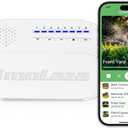 ImoLaza 8-Zone Indoor Smart WiFi Sprinkler System Controller, Easy Install Irrigation Timer for Lawn & Garden, Water-Saving Automatic Sprinkler Timer/Controller with Mobile App, Compatible with Alexa