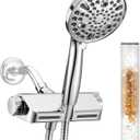 Dual Shower Head Bundle with 1-PACK Shower Filter Replacement Cartridge