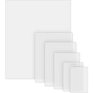 KTRIO 5 Mil Laminating Sheets 150 Pack, Various Sizes Thermal Laminating Pouches, Clear Laminate Sheets for Letter Size, Photos, Notecards, ID Badges, Business Cards, Compatible with Laminators