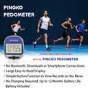 PINGKO Outdoor Multi-Function Portable Sport Pedometer Step/Distance/Calories/Counter