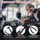 2 x Upgraded 37960 Electrical Disconnect Pliers, 8in Automotive Tools Electrical Connector Pliers, Automotive Tools for Auto Mass Air Flow Sensors, Fuel Injectors and Long Spark Plug (Stright)