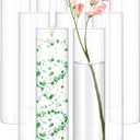 12 Pack Glass Cylinder Vases 14 Inch Tall Clear Flower Vase for Centerpieces, Hurricane Floating Candle Holder Wedding Decorations, Floral Vase Bulk for Table Shelf Party Home Deco (14 x 3.35 Inch) (12 Pack 3.35" W x 14" H)