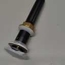 Bathroom Sink Drain with Overflow, Pop Up Drain for Bathroom Sink with Anti-Clogging Hair Catcher Basket,Oil Rubbed Bronze