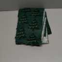 Hugestar Christmas Table Runner 13x72 Inch Faux Fur Jacquard Soft Yellow Christmas Tree Table Runner, Seasonal Holiday Kitchen Dining Table Decoration for Home Party