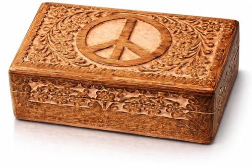 Great Birthday Gift Ideas Handmade Decorative Wooden Jewelry Box Jewelry Organizer Keepsake Box Treasure Chest Trinket Holder Watch Box Storage Box Anniversary Housewarming Gifts Women Pink