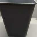 Amazon Basics Lightweight Rectangular Commercial Office Wastebasket, 10 Gallons, Grey