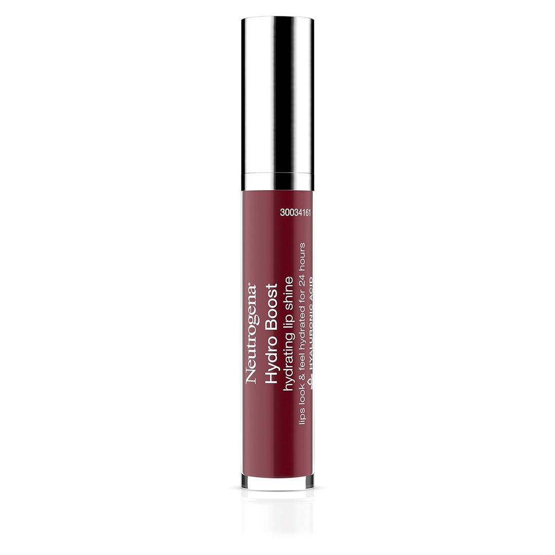 Neutrogena Hydro Boost Moisturizing Lip Gloss, Hydrating Non-Stick and Non-Drying Luminous Tinted Lip Shine with Hyaluronic Acid to Soften and Condition Lips, 70 Velvet Wine, 0.10 oz