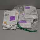 Simplehuman Code H 100 Count, Dispenser Pack Custom Fit Liners, Drawstring Trash Bags, 30-35 Liter / 8-9 Gallon, White 5 Pack