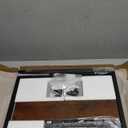 MARTY Kitchen Countertop Organizer Cabinet Shelf, 17x12.4 Large Spice Racks Counter Shelf Microwave Oven Rack Desktop Storage Organization for Kitchen, Office, Metal & Wood, Rustic Brown