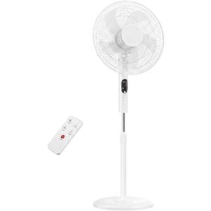 Pedestal Fan with Remote, Oscillation Standing Fan with 3 Speeds & 3 Modes, Electric Cooling Fans with Timer, Adjustable Height & Tilt Head, Quiet Floor Fan for Bedroom, Living Room, Office, 17.13"D x 17.13"W x 51.18"H