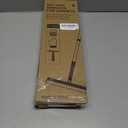 Carpet Rake for Pet Hair Removal Tool - 4 in 1 Pet Hair Remover Kit for Dog Cat Fur Remover, Contain 60" Adjustable Rubber Broom, Glove, Magic Brush and Scraper for Furniture,Short Pile Carpets, Mats (Pearl White)