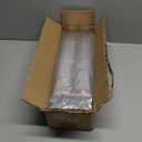 5 oz Plastic Dessert Cups with High Flat Lids and Spoons, 50 Pack Mini Clear Parfait Cups Square Party Serving Cup for Pudding, Appetizer, Fruit and Jello