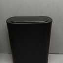 5 Gallon Motion Senor Bathroom Trash Can with Lid, Automatic Garbage Can Touchless, Smart Plastic Waste Basket for Narrow Spaces, Bathroom, Office, Bedroom, Living Room (Black)