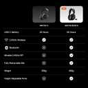 SteelSeries Arctis Nova 5P Wireless Multi-System Gaming Headset  Neodymium Magnetic Drivers  100+ Audio Presets  60 HR Battery  2.4GHz or BT  ClearCast Gen2.X Mic  PS5, PS4, PC, Switch, Mobile (Black)