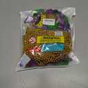 Winlyn 144 Pcs Mardi Gras Party Accessories Set Bulk Mardi Gras Bead Necklaces Masquerade Mardi Gras Coins Temporary Tattoos Rubber Bracelets for Mardi Gras Parade Masquerade Party Dcoration