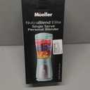 Mueller Smoothie Blender for Smoothies - Personal Blender for Shakes, Frozen Drinks, Baby Food & More, 15oz Travel Cup and Lid, Durable Stainless Steel Blades for Powerful Blending Performance (Turquoise)