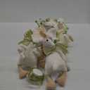 One Silly Goose Party Favors Stuffed Animal Plush Toy and Mini Birthday Party Hats with Ribbon Bow (Sage Green), 10