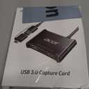 acer USB 3.0 Video Capture Card, HDMI Capture Card for Streaming with 4K Loop-Out & USB A/ C | 1080P 60Hz HD | Video Audio Game Capture for PS5/ PS4/ Switch2/ Xbox/ Camera/ PC/ Mac - Black