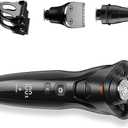 Cordless Electric Razor for Men: 3-in-1 Shaver for Beard/Nose/Sideburns - IPX7 Waterproof Travel Kit - Turbo Speed & Precision Blades